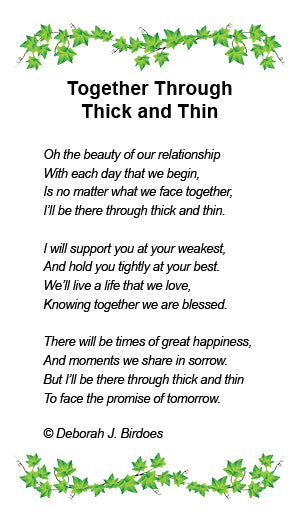 Through Thick and Thin