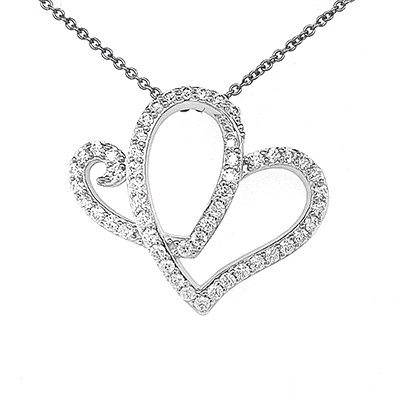 Anniversary Heart: 10KT & 14KT White, Yellow, Rose Gold w/Lab Grown or Natural Diamonds
