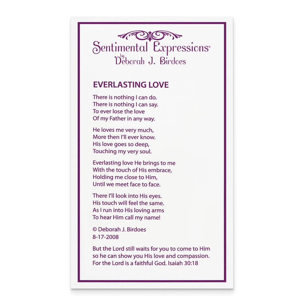 Poem card of Everlasting Love Necklace
