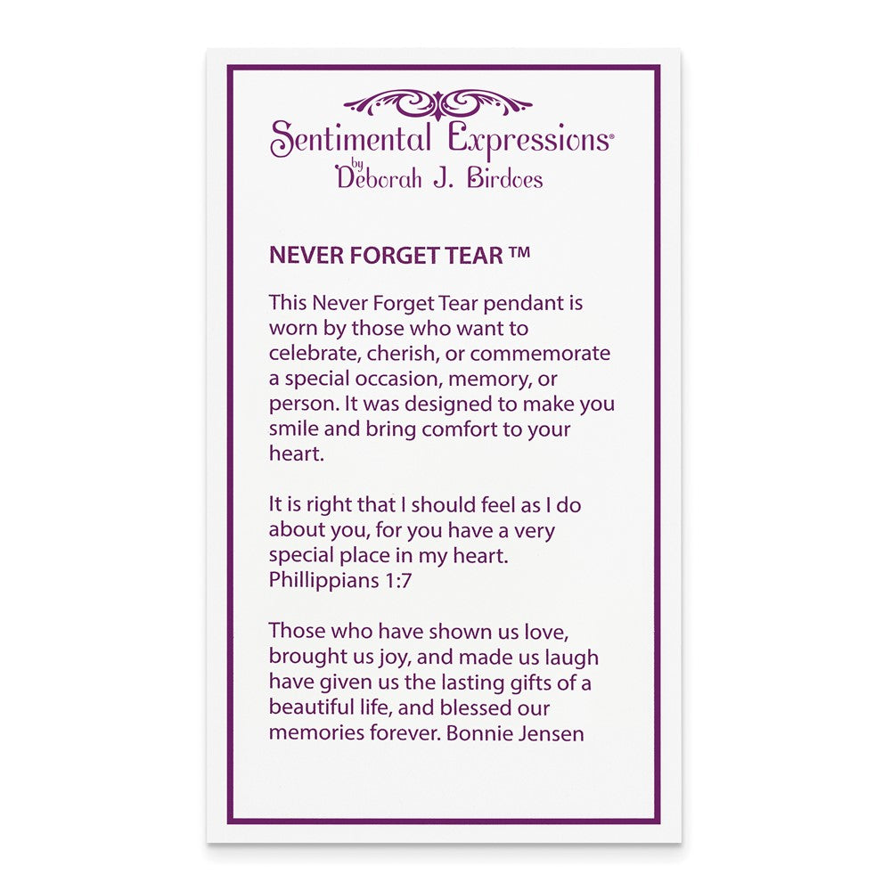 Poem card of Never Forget Tear (Dec)