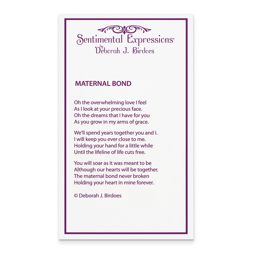 Poem card of Maternal Bond