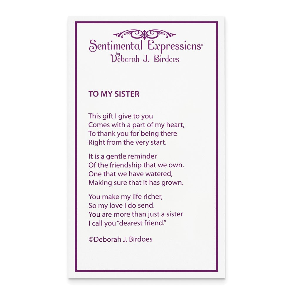 Poem card of Hand Prints Pendant