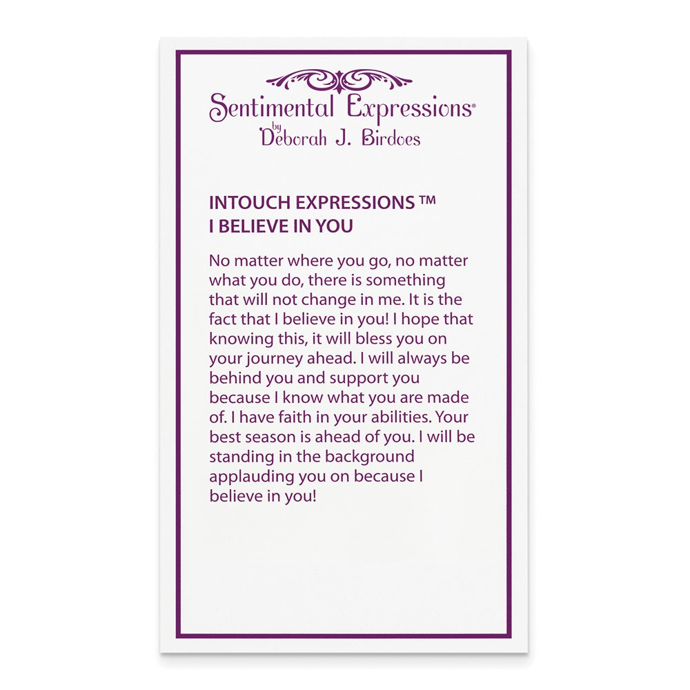 Poem card of I Believe In You