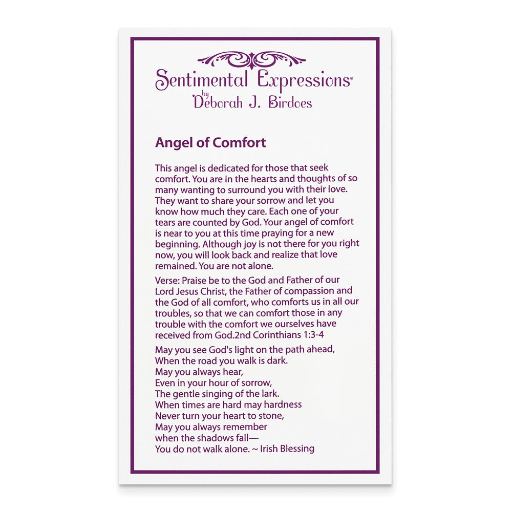 Poem card of Angel Of Comfort