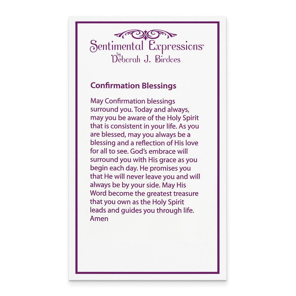 Poem card of Confirmation Blessings