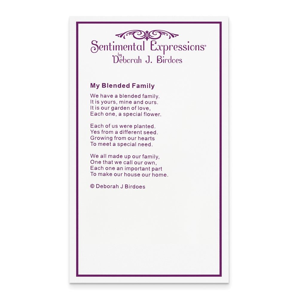 Poem card of My Blended Family