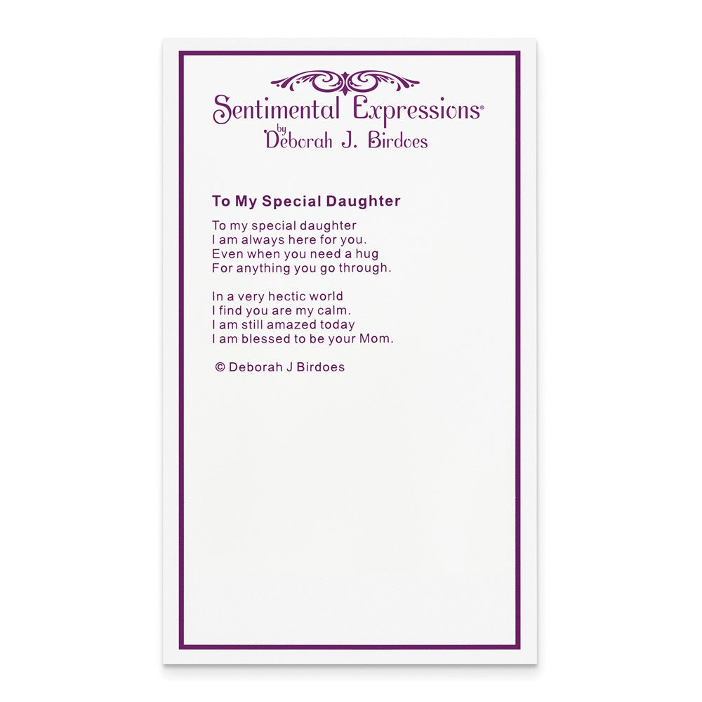 Poem card of Daughter