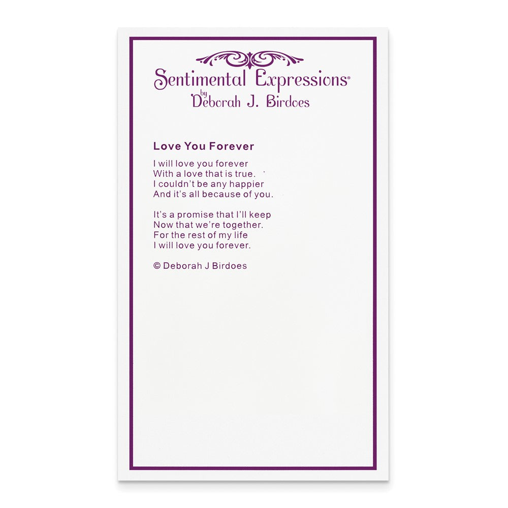 Poem card of Love You Forever