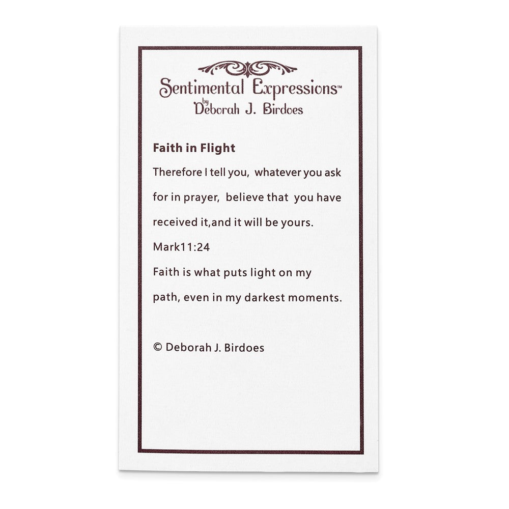 Poem card of Faith In Flight