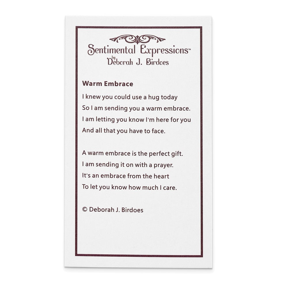 Poem card of Warm Embrace