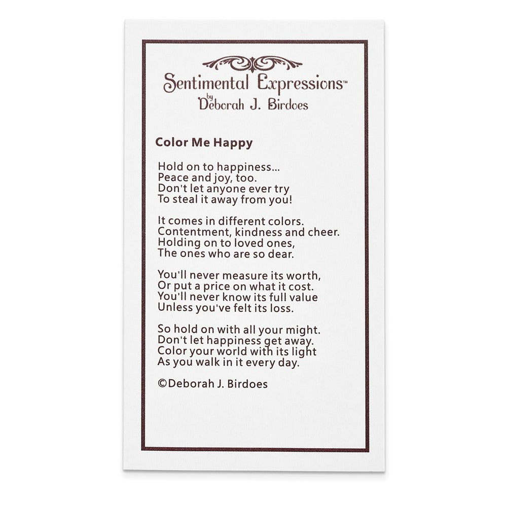 Poem card of Color Me Happy Square (Multi-color)