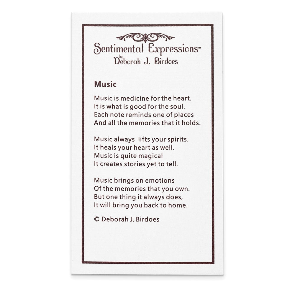 Poem card of Music
