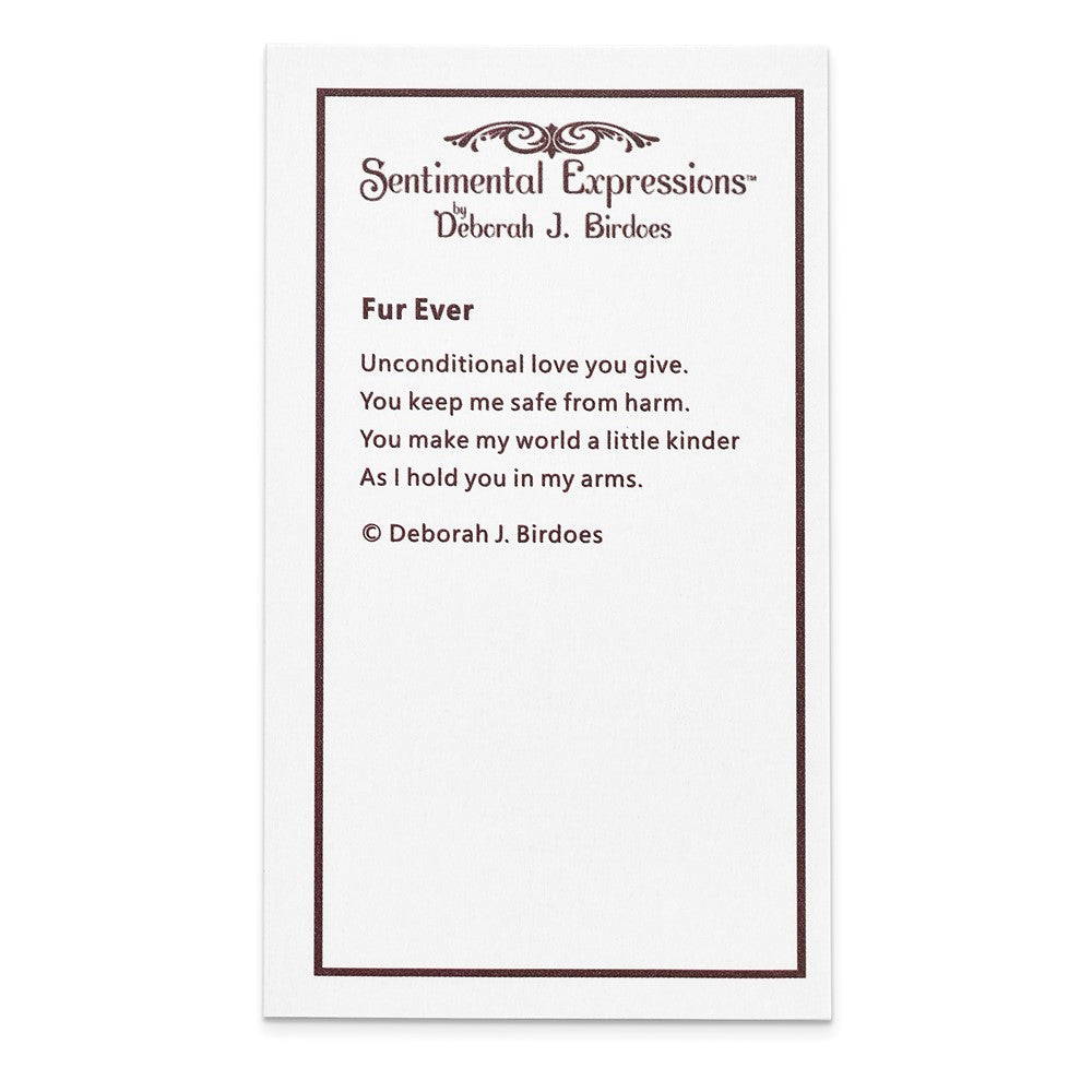 Poem card of Furr Ever