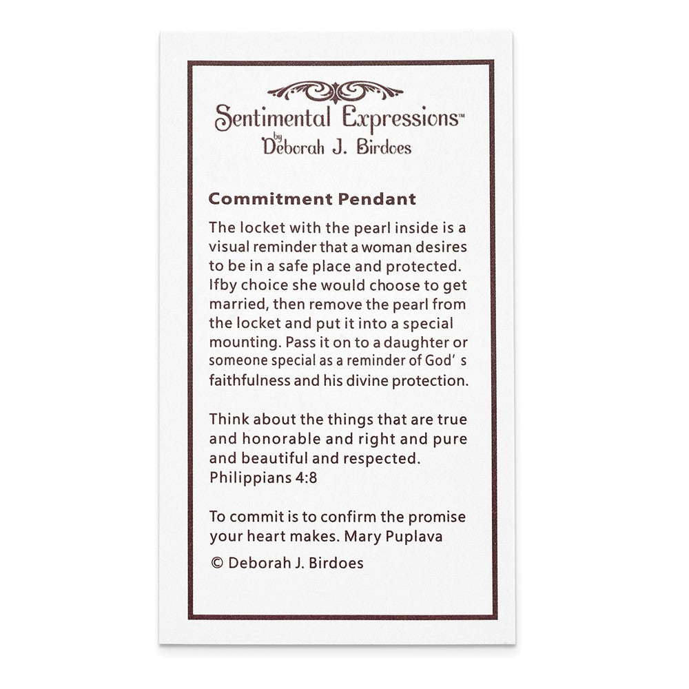 Poem card of FWC Pearl Commitment