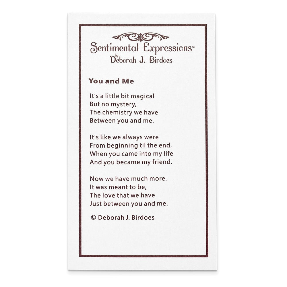 Poem card of You and Me Heart
