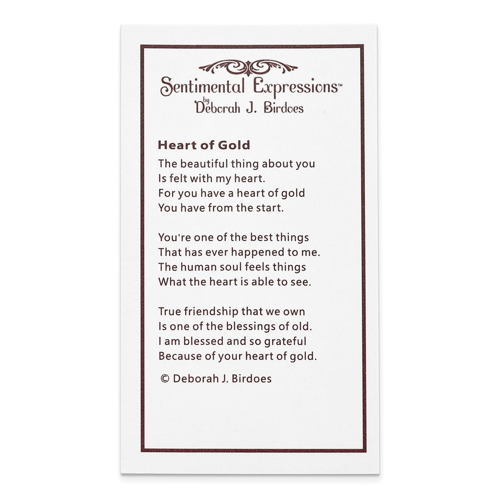 Poem card of Heart of Gold