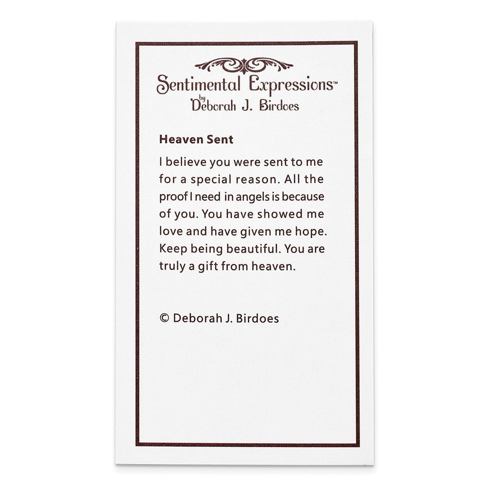 Poem card of Heaven Sent Wing