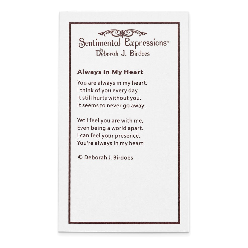 Poem card of Always in my Heart Birthstone (Sep)