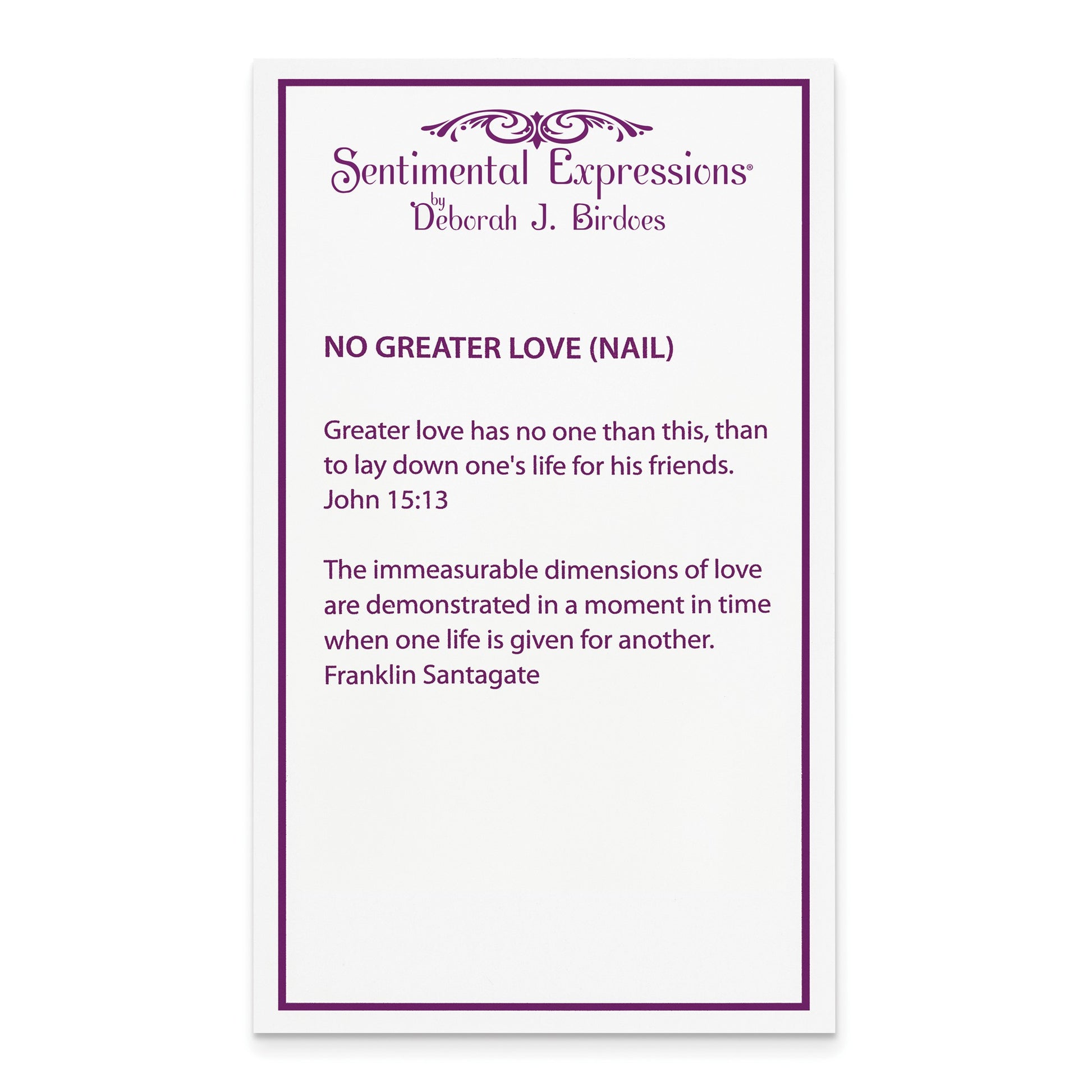 No Greater Love Nail