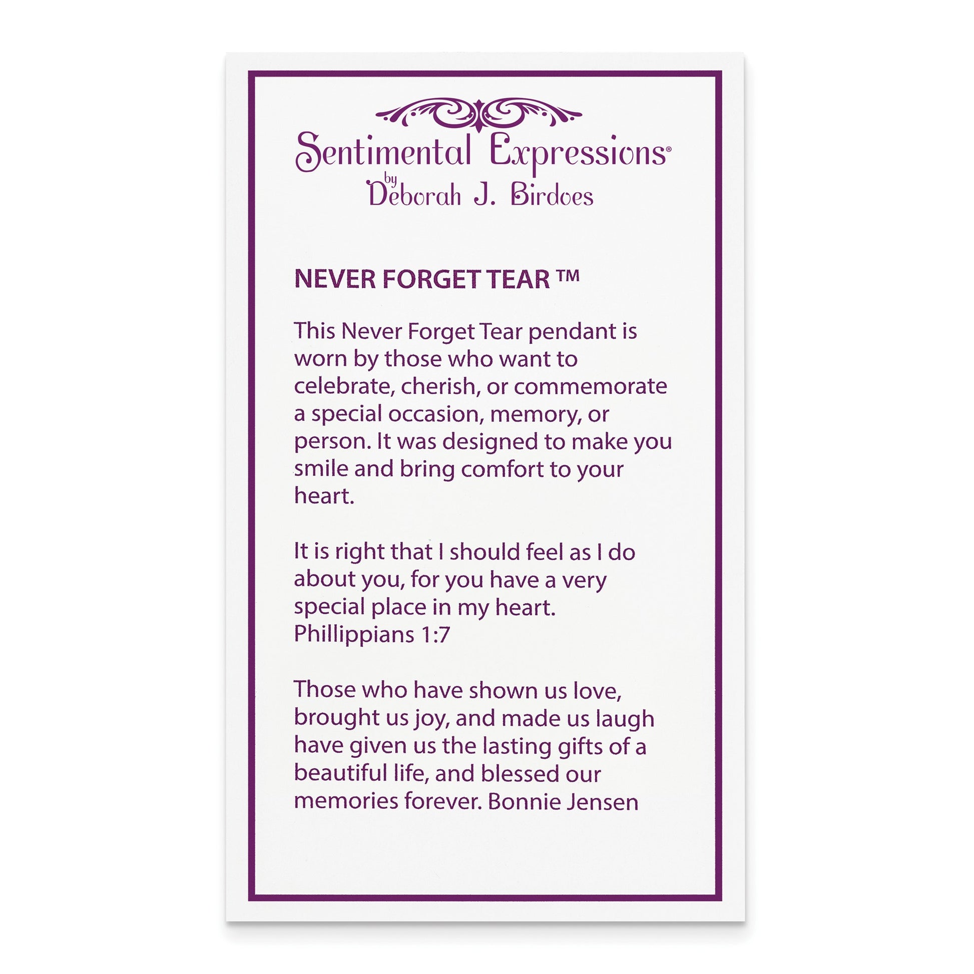 Never Forget Tear (April)