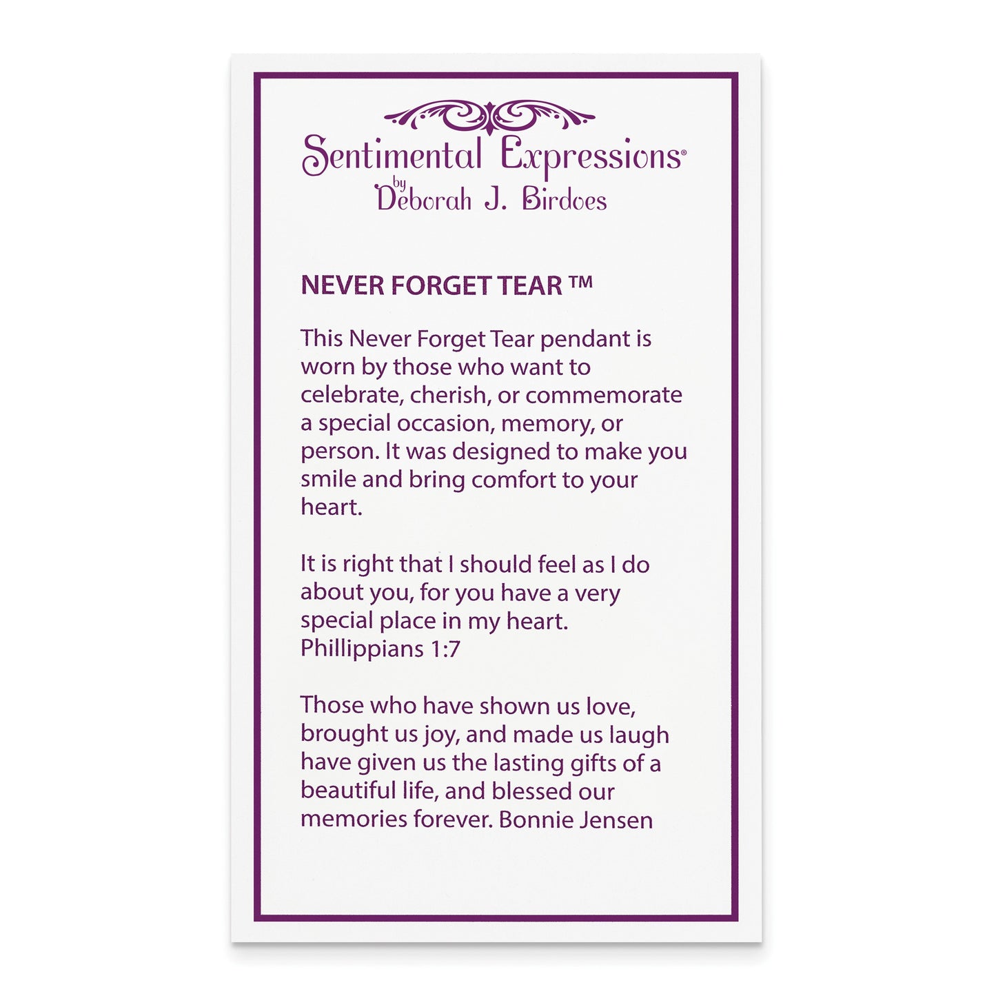 Never Forget Tear (May)