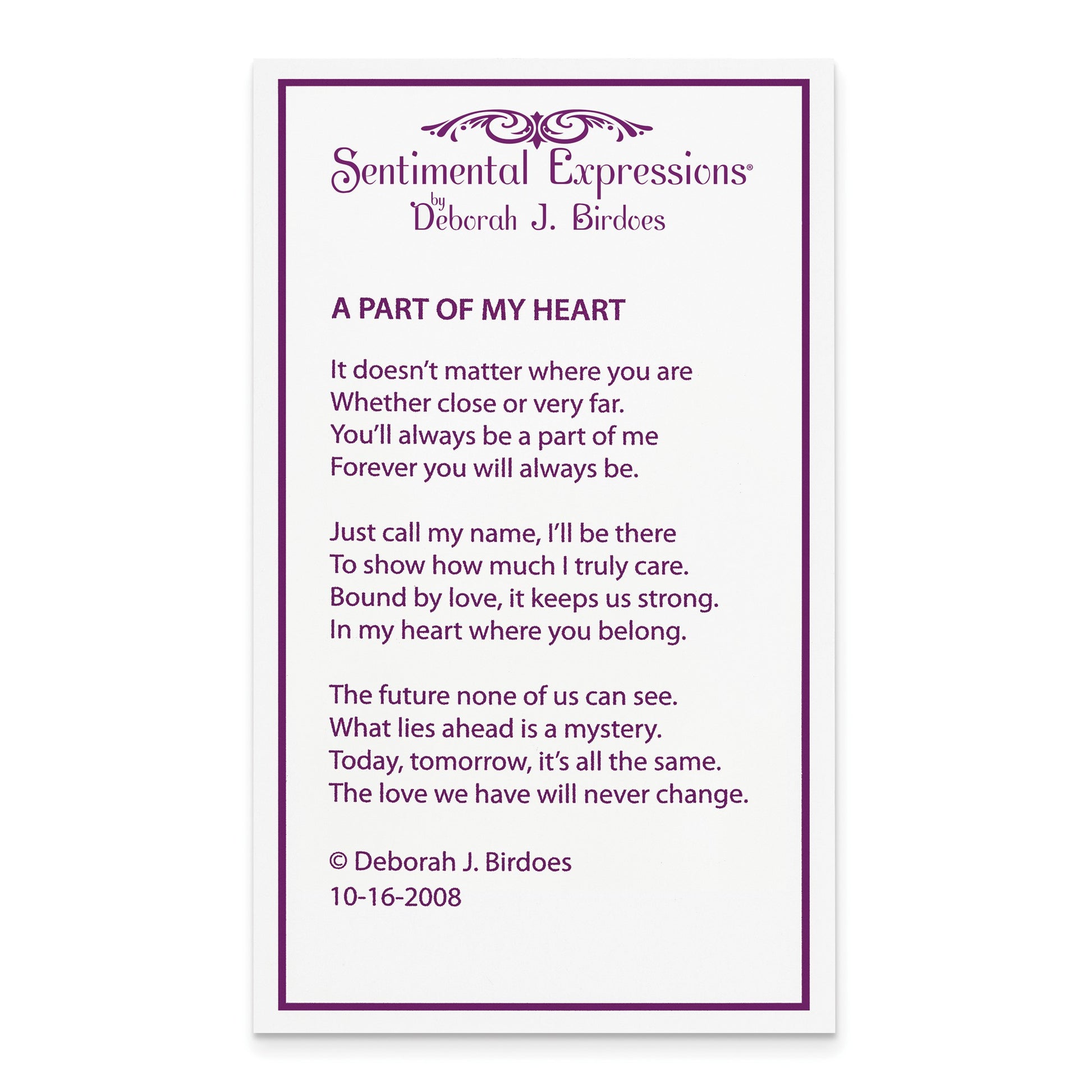 Mother A Part of My Heart