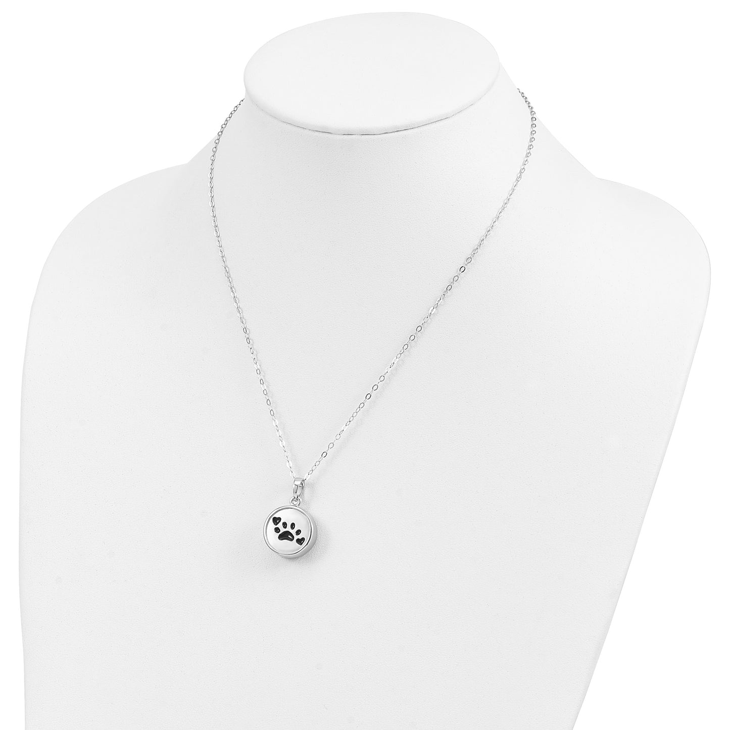 Enameled Paw Print Ash Holder