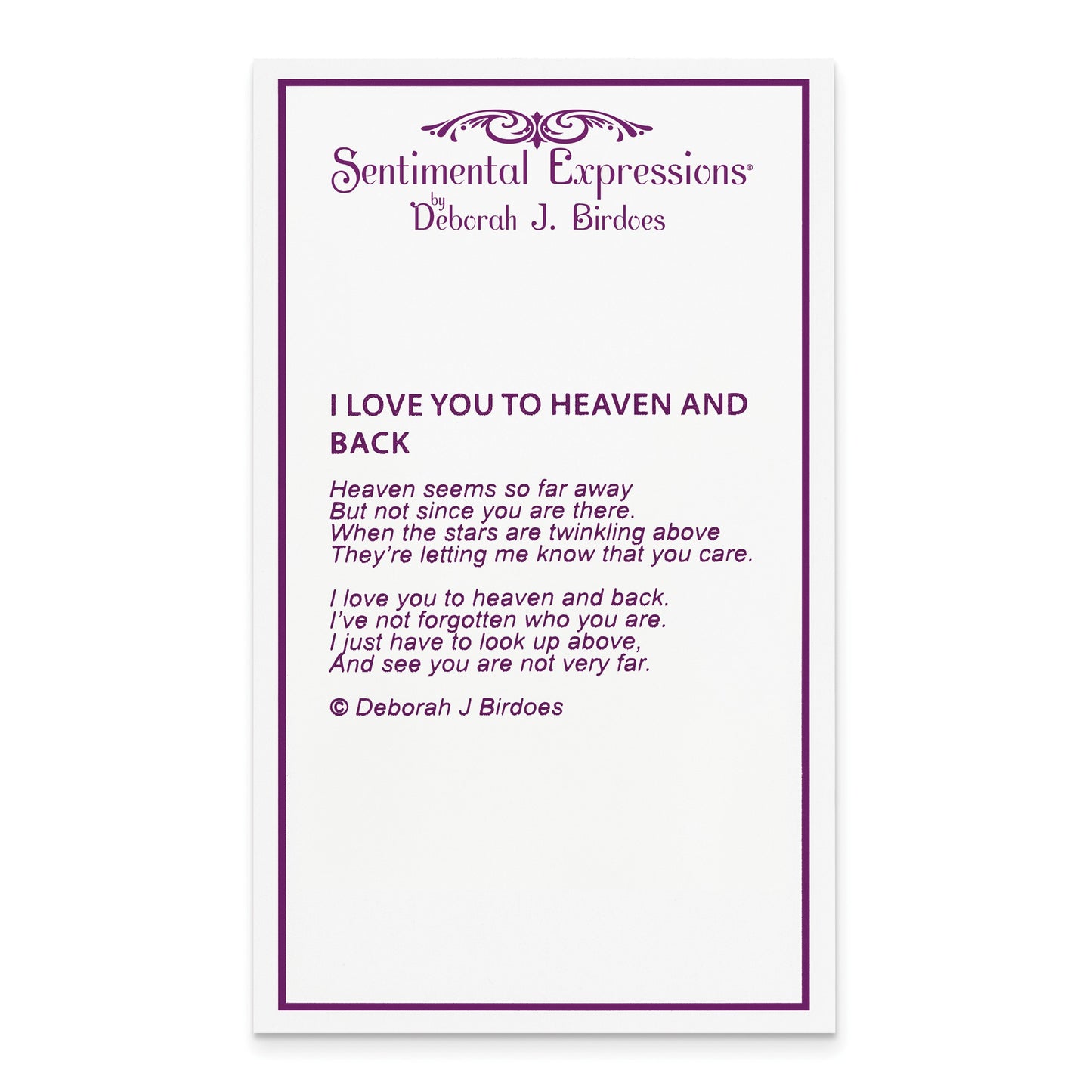 I Love You to Heaven and Back Moon Ash Holder