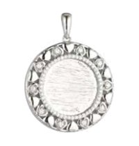 Hearts With Moisannite Gemstone Pendant - deborahjbirdoesdesigns