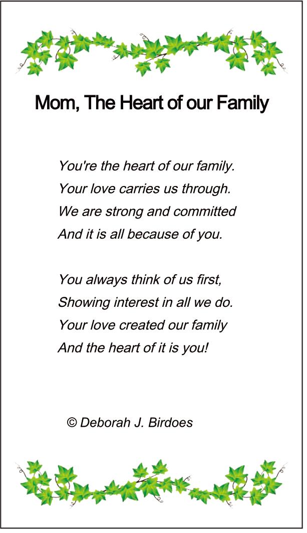 M Mom, The Heart Of Our Family Pendant; Rhodium Plated, Sterling Silver w/Created Sapphire Accents & Chain.