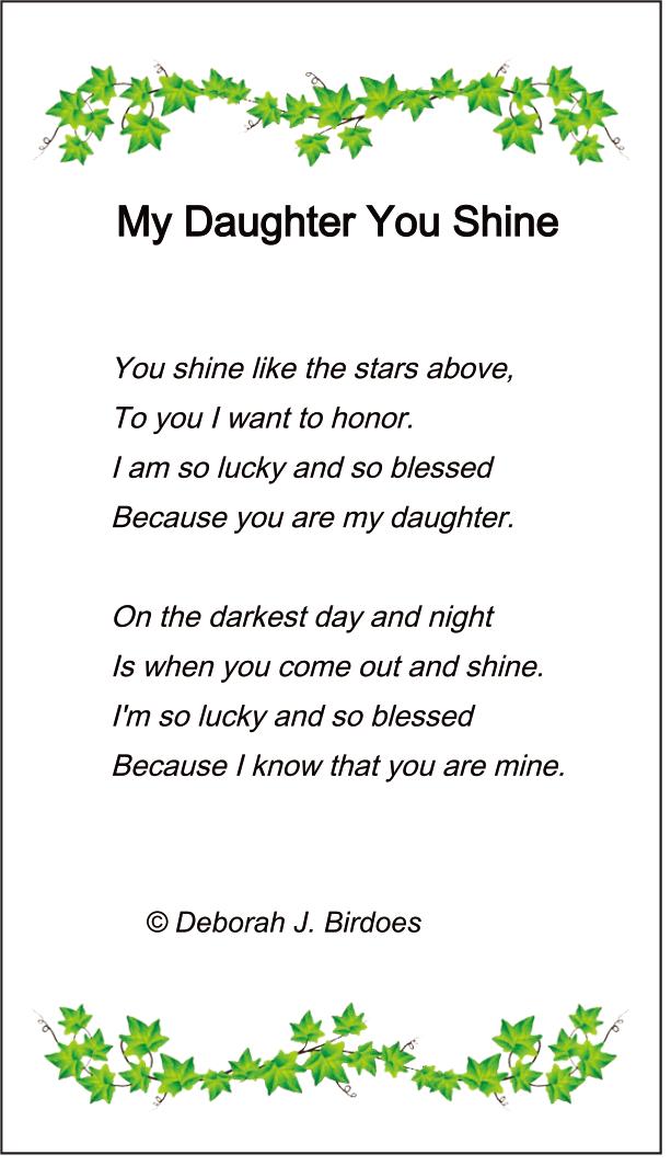 M My Daughter You Shine, Antiqued Heart Pendant; SS w/Created Sapphire Gemstones & Chain.