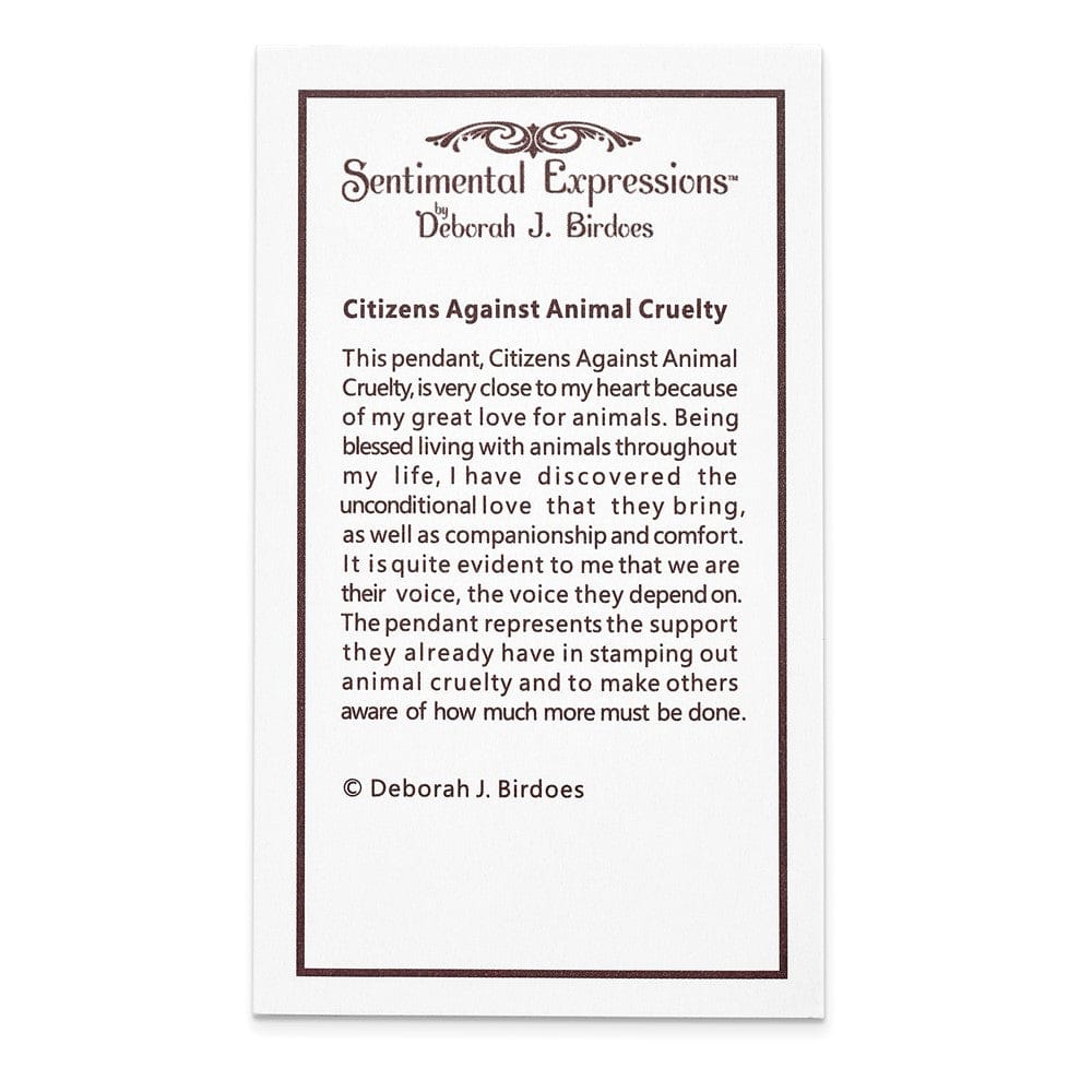 Citizens Against Animal Cruelty - deborahjbirdoesdesigns