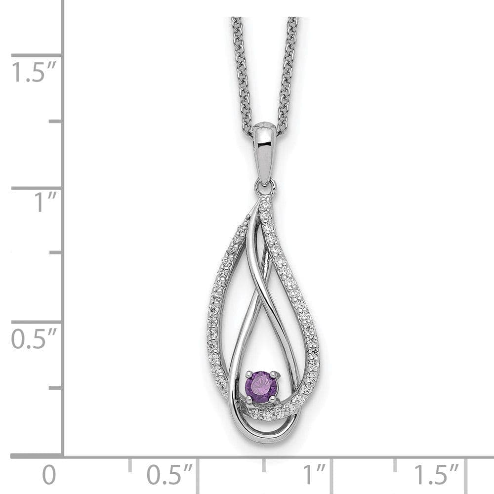 Always in my Heart Birthstone (Feb) - deborahjbirdoesdesigns