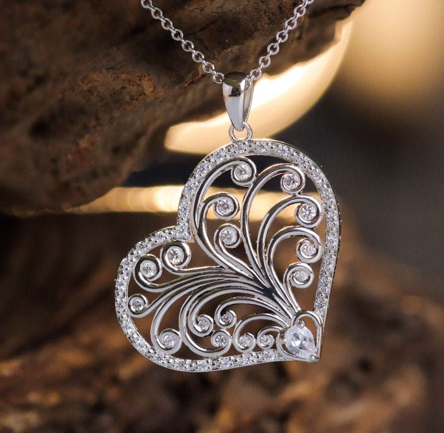 mother's heart necklace
