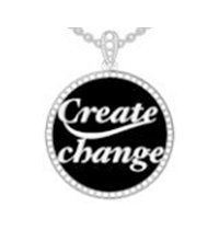 Create Change W/Moissanite Gemstone - deborahjbirdoesdesigns