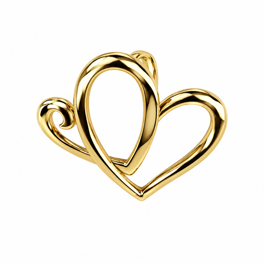 AH 14KT Gold Plated, Sterling Silver Pendant