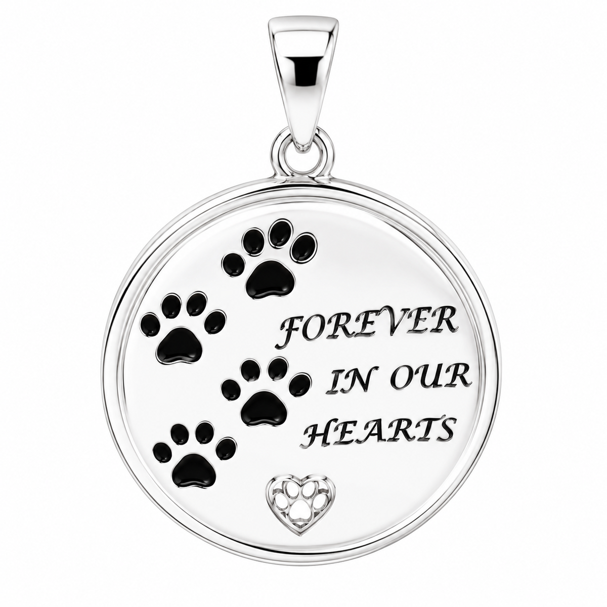 CC Animal Memorial, Forever In Our Hearts, Circle Ash Holder Pendant