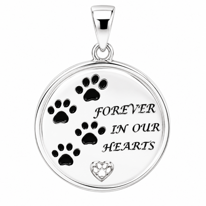 CC Animal Memorial, Forever In Our Hearts, Circle Ash Holder Pendant