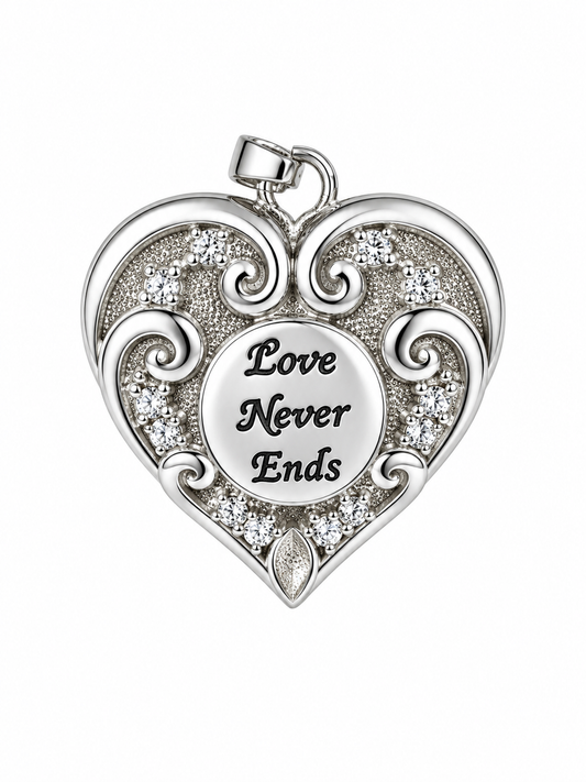 CC Love Never Ends Heart Pendant