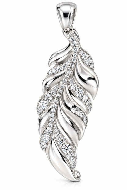 M The Visit Pendant; Antiqued, Matte Finished Sterling Silver; w/Created Sapphire Gemstones.