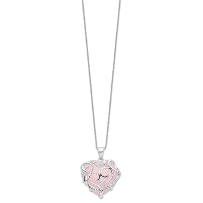 Generous Heart Rose Quartz Pendant