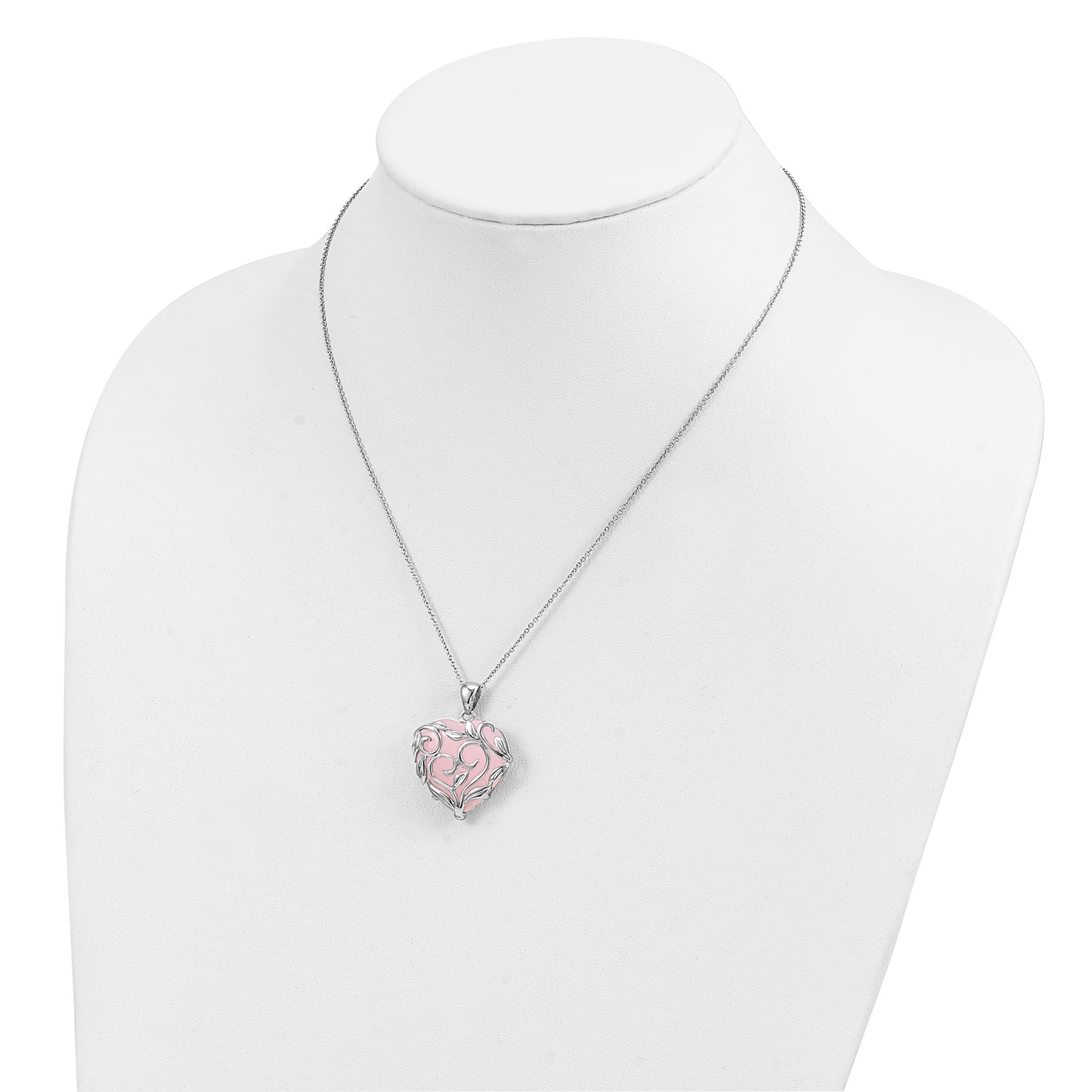 Generous Heart Rose Quartz Pendant