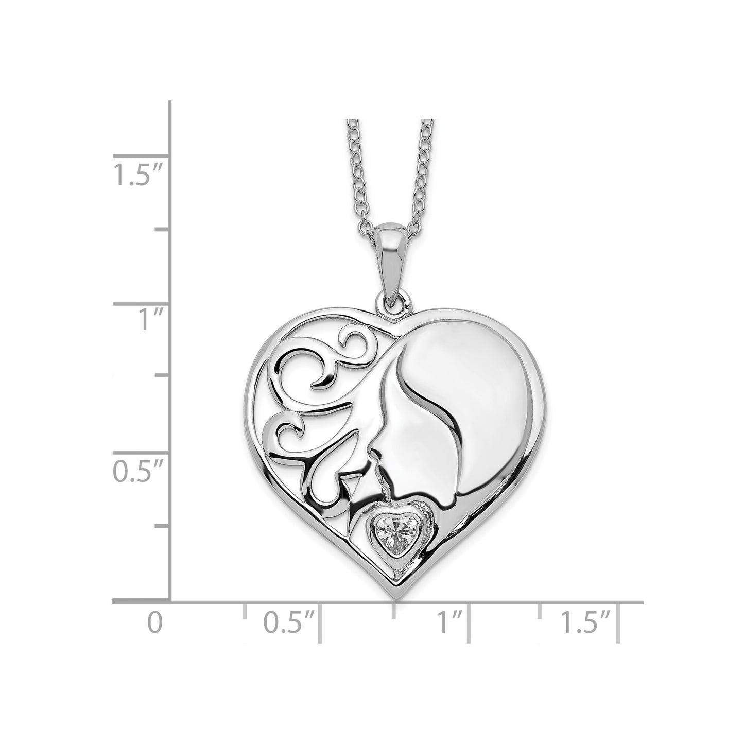 My Daughter, My Heart's Treasure Pendant