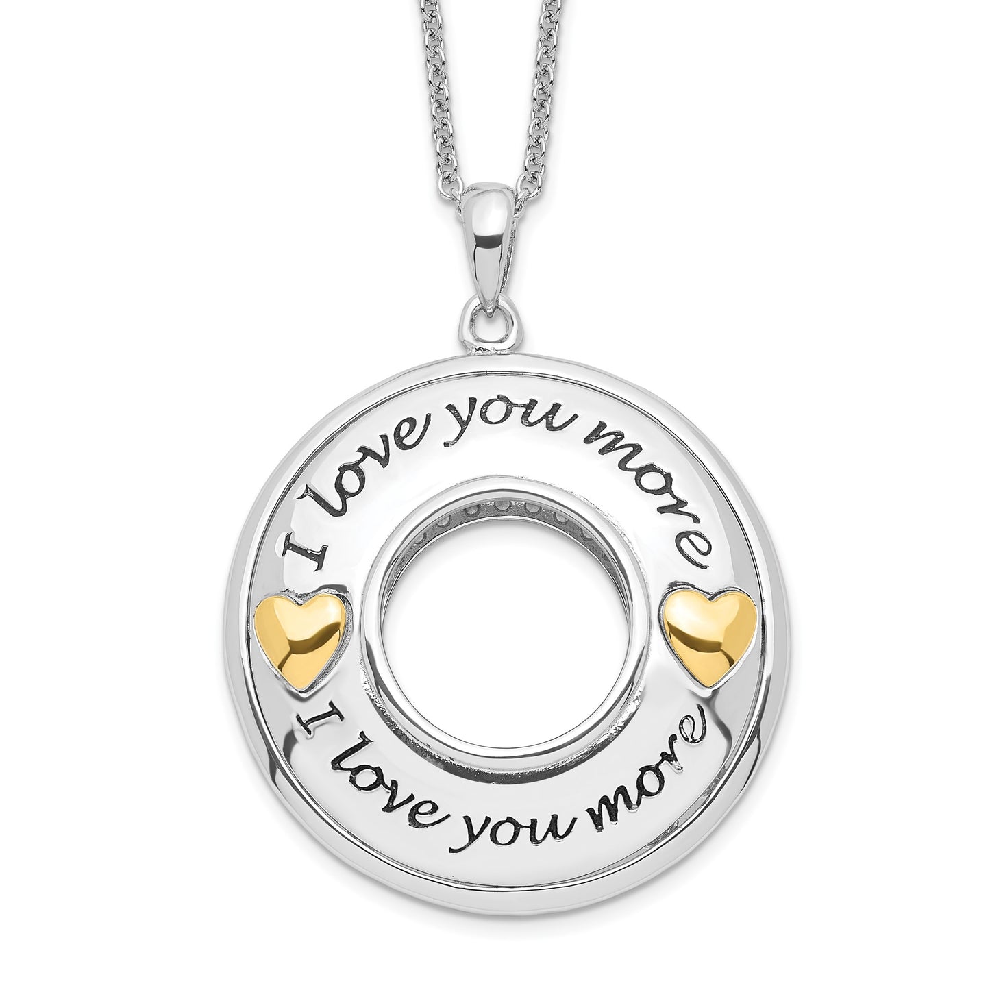 I Love You More Reversible Pendant