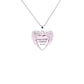 CC Your Wings Cover My Heart Rhodium Plated, Sterling Silver Keepsake Pendant w/18" SS Chain.-WH