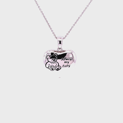 CC Always My Baby, SS Ash Holder Pendant w/18" Chain