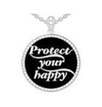 Protect Your Happy Black Onyx W/Moissanite Gemstone - deborahjbirdoesdesigns