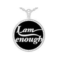 I Am Enough W/Moissanite Gemstone - deborahjbirdoesdesigns