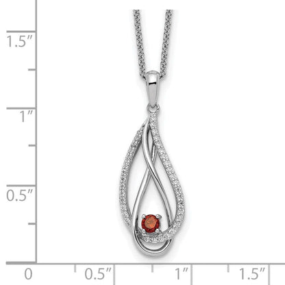 Always in my Heart Birthstone (Jan) - deborahjbirdoesdesigns